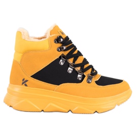 Kylie Lätta sportfällare på plattformen svart gul