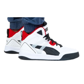 Puma Backcourt Mid M 374139 01 vit svart