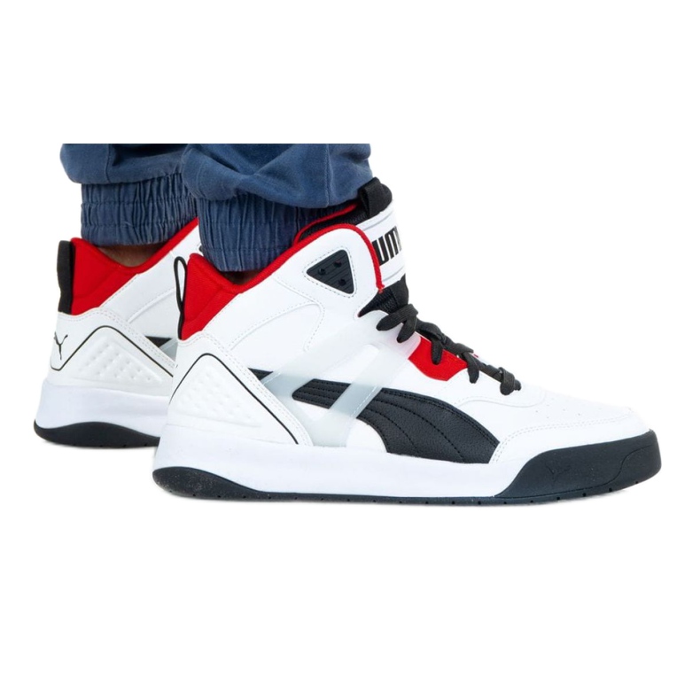 Puma Backcourt Mid M 374139 01 vit svart