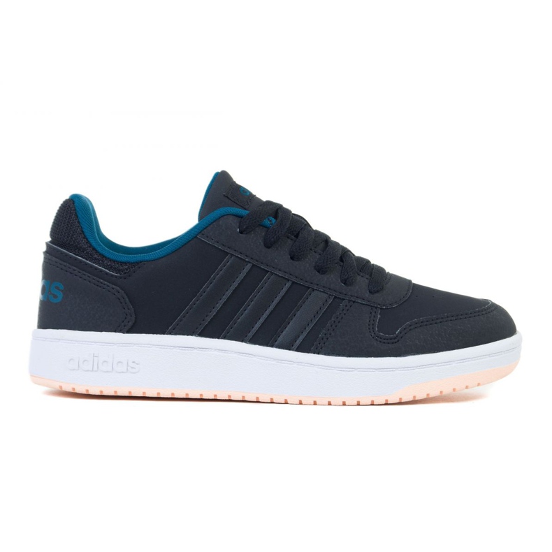 Adidas Hoops 2.0 K EE6718 skor svart grön
