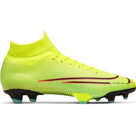 Nike Mercurial Superfly 7 Pro Mds Fg BQ5483 703 fotbollssko gul vit, svart, rosa