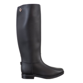 SHELOVET Tall Black Galoshes svart