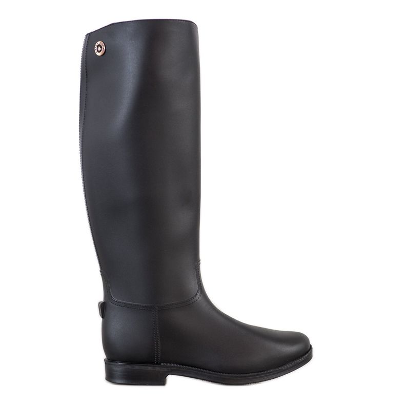 SHELOVET Tall Black Galoshes svart
