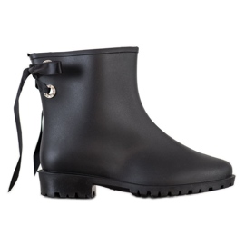 SHELOVET Galoscher med dekorativ bindning svart