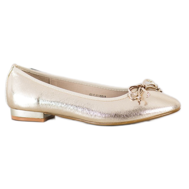 Goodin Elegant Ballerina Med En Rosett gyllene