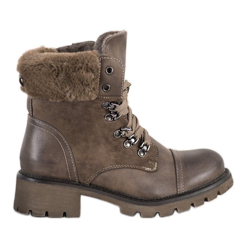 Super Mode Varma, bundna kängor grå