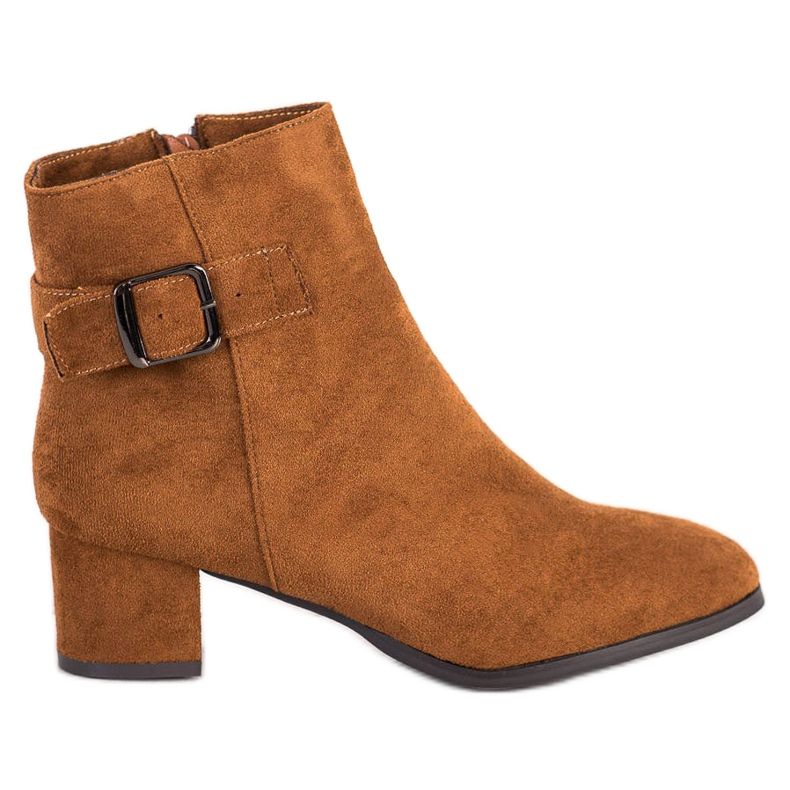 Sabatina Kamelstövlar med spänne brun mångfärgad