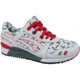 Asics Gel-Lyte III U 1191A251-100 vit röd grå
