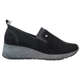 Filippo Slip-on läderskor svart