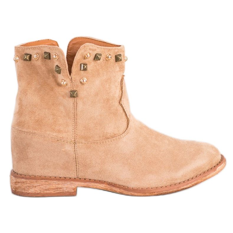 Bella Paris Varma beige cowboystövlar
