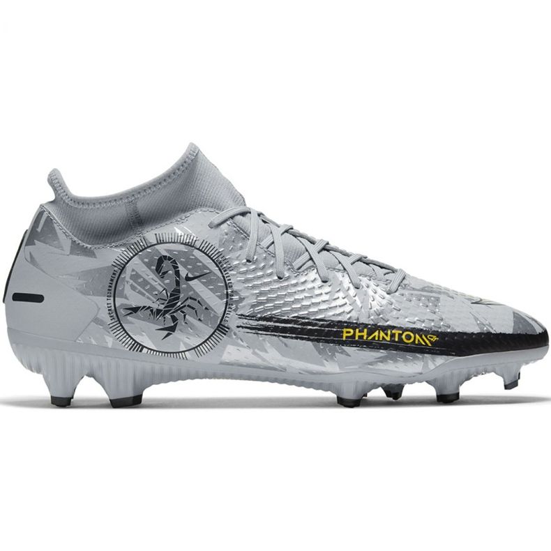 Nike Phantom Gt Scorpion Academy Dynamic Fit FG / MG M DA2266 001 fotbollsskor blå silver-