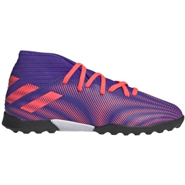 Fotbollsskor adidas Nemeziz.3 Tf Junior lila-rosa EH0576 mångfärgad