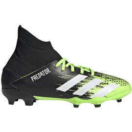 Adidas Predator 20.3 Fg Junior fotbollsskor svart och grönt EH3024