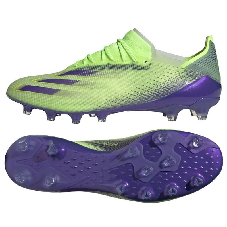 Adidas X Ghosted.1 Ag M FY0958 fotbollsskor blå, violett, grön grön