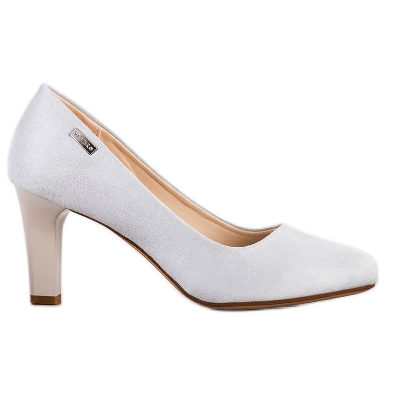 J. Star Fritidsklackade pumpar grå