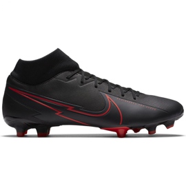 Nike Mercurial Superfly 7 Academy FG / MG M AT7946 060 fotbollsskor svart lila, svart
