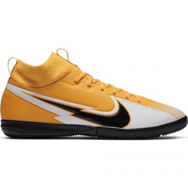 Nike Mercurial Superfly 7 Academy Ic Jr AT8135 801 fotbollsskor grön gula färger