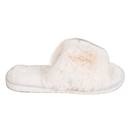 Bona Tofflor Med Päls beige