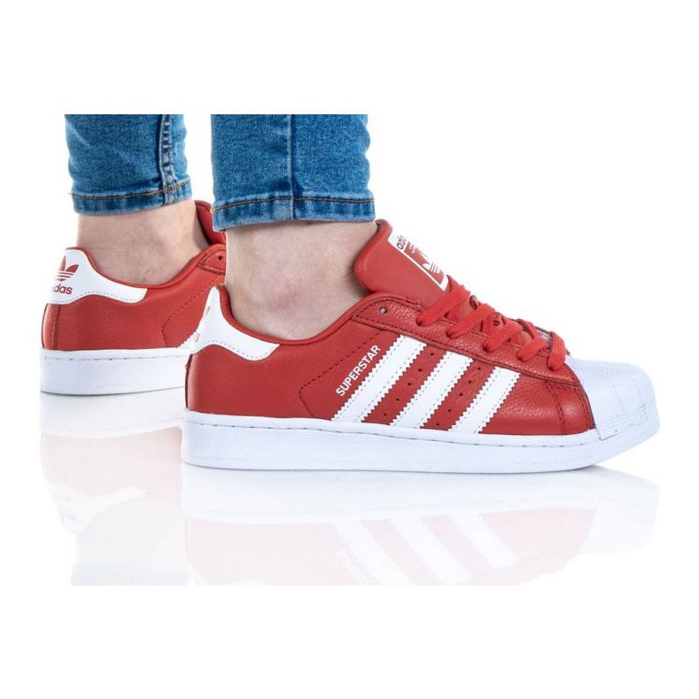 Adidas Superstar M BB2240 skor röd