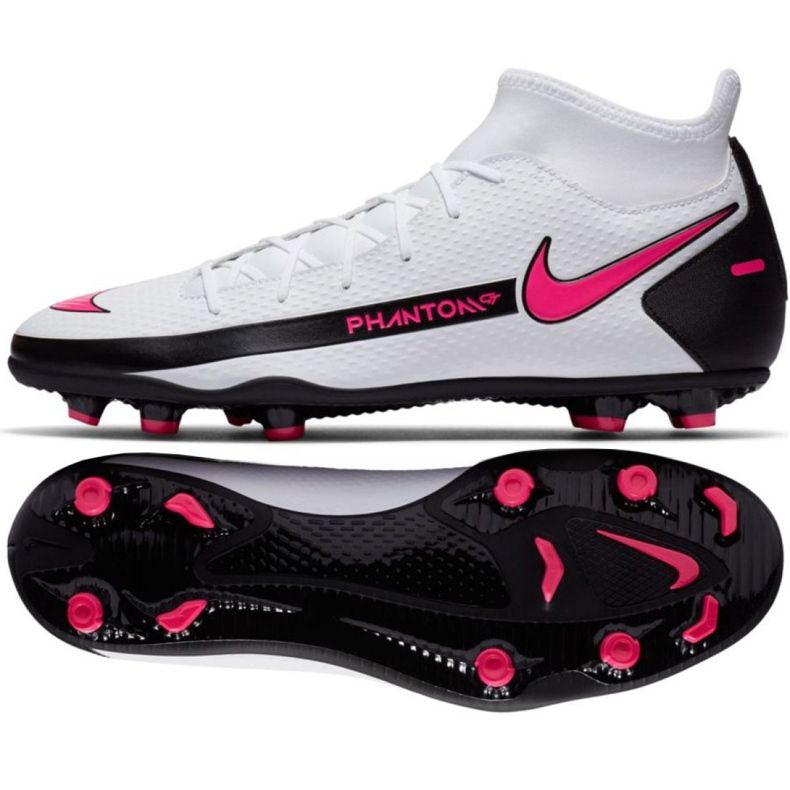 Nike Phantom Gt Club Df FG / MG CW6672 160 fotbollsskor vit vit