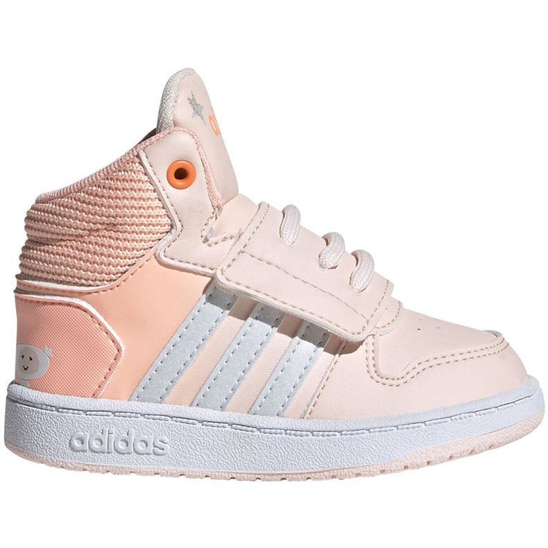 Adidas Hoops Mid Jr FW4924 skor rosa
