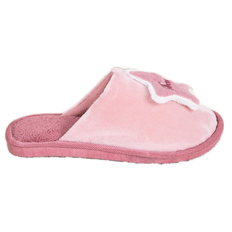 Bona Bekväma drömtofflor vit rosa