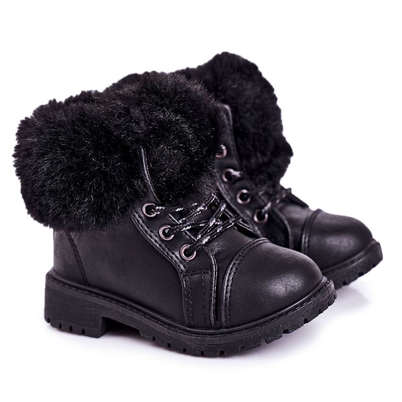 Barnens varma fällare med pälssvart Nella