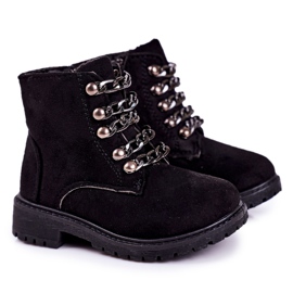 Barnisolerade fällare Eco Suede Chain Black Rock &amp; Roll svart