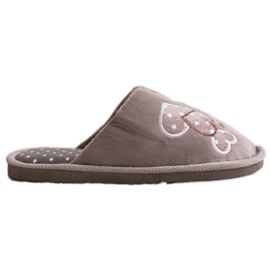 Bona Varma Happy Comfort -tofflor beige brun