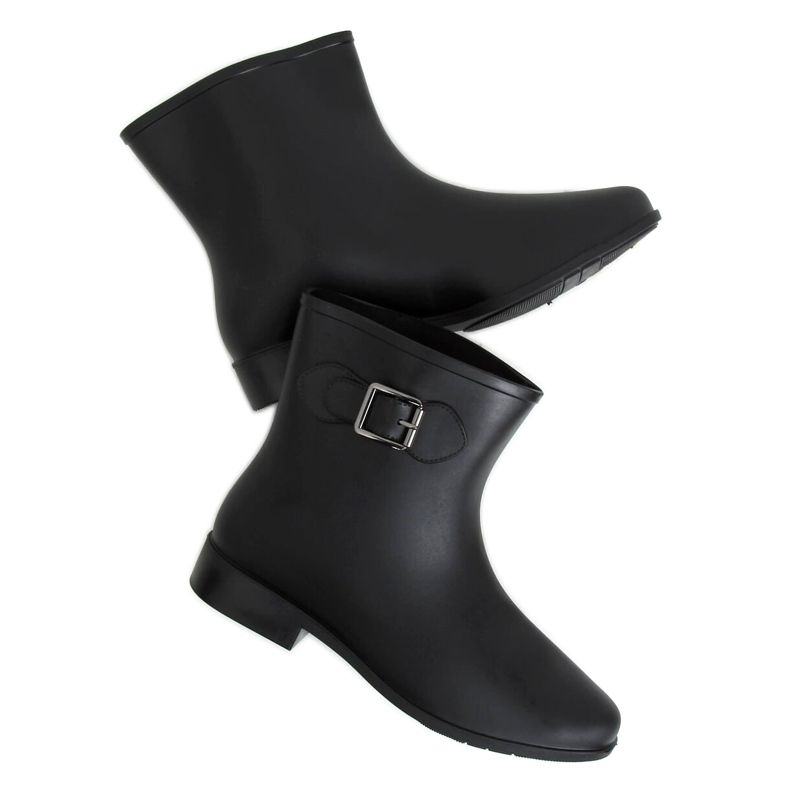 Stövletter med spänne svart D32 Svart