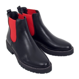 Svarta Chelsea stövlar för kvinnor 15602-9 Svart