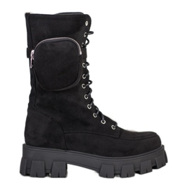 Seastar Mockaskor med ficka svart