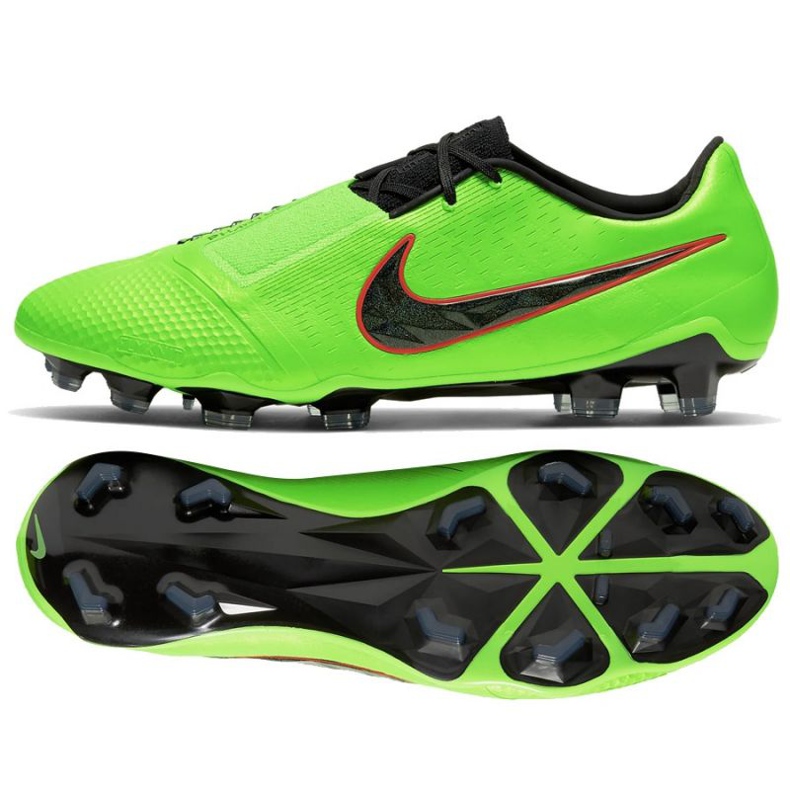 Nike Phantom Venom Elite Fg M AO7540 306 fotbollsskor mångfärgad grön