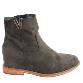 Gröna ZT1013 Gröna stövlar på en dold kil