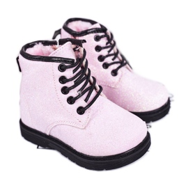 Barnens Brocade Warm Boots Trappers Pink Ariel rosa