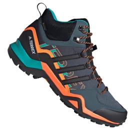 Adidas Terrex Swift R2 Mid Gtx M FV6840 skor svart apelsin grå grön