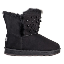 Bona Mukluki med pärlor svart