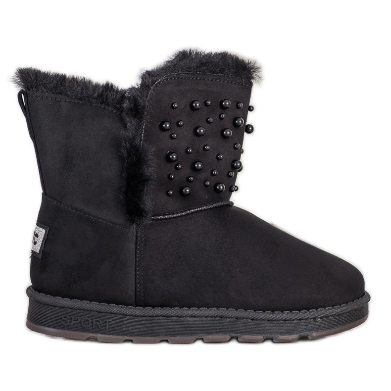 Bona Mukluki med pärlor svart