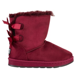 Bona Maroon Mukluki Med Bågar röd