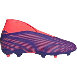 Adidas Nemeziz.3 Ll Fg Jr EH0583 fotbollsskor orange, lila, rosa purpur