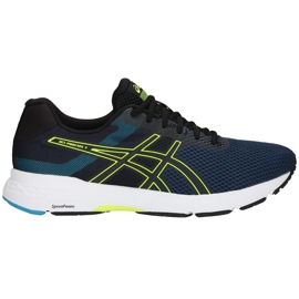 Asics Gel Phoenix 9 T822N 400 herr löparskor svart marinblå gul