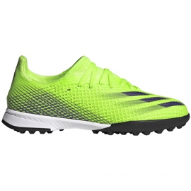 Adidas X Ghosted.3 Tf Jr EG8216 fotbollsskor grön flerfärgad