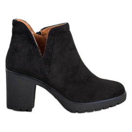 Bella Paris Mocka stövlar med ett snitt svart