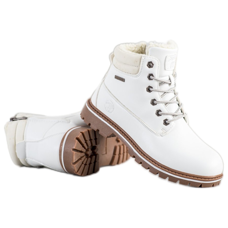 SANDIC Vita fällare med fårskinn