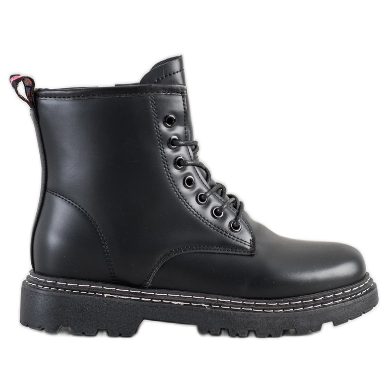 SHELOVET Tied Black Trappers svart