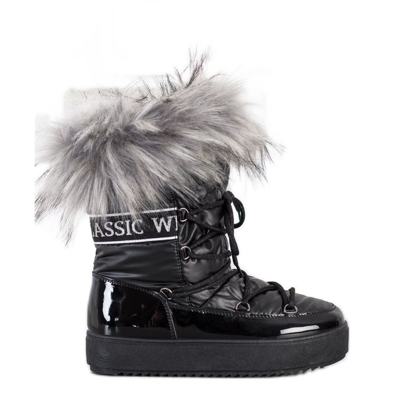 SHELOVET Snöskor på plattformen svart