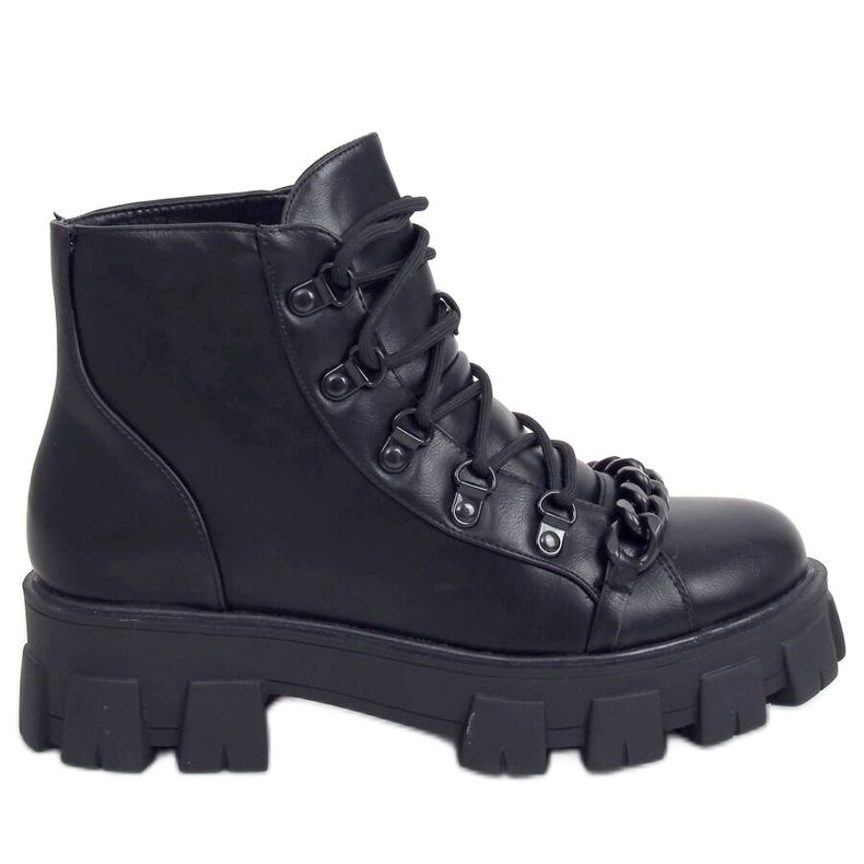 Svarta högsula stövlar NC1106 Svart