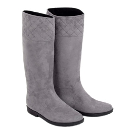 Grå damgaloscher grå D62P Grå