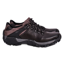 Bednarek Polish Shoes Lädervandringsskor för män Bednarek Black svart