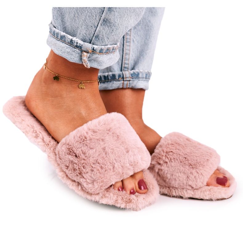 FJ1 Dam Tofflor Pälspulver kalla dagar beige